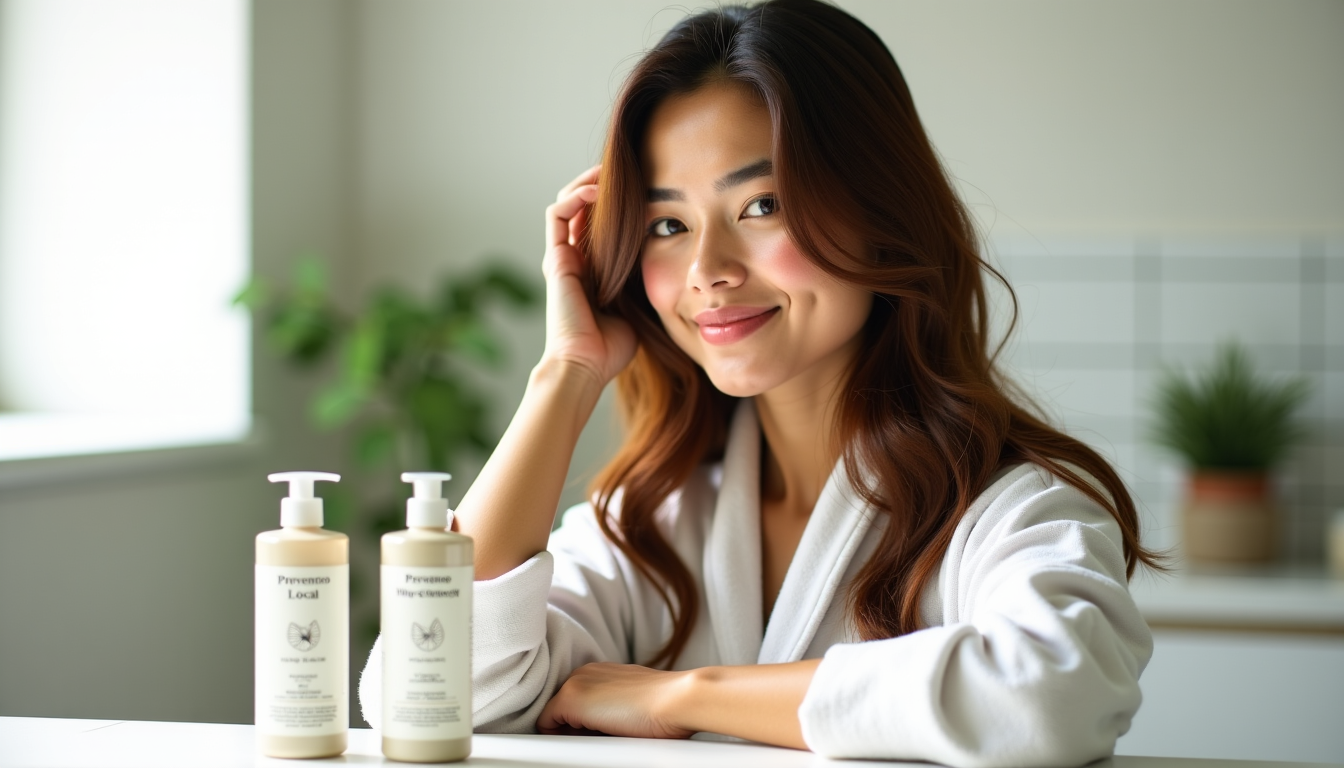 Illustration : cheveux secs, gras, abîmés nettoyage doux, fortification, brillance — cosmétiques locaux : pourquoi faire confiance à provenseo ?