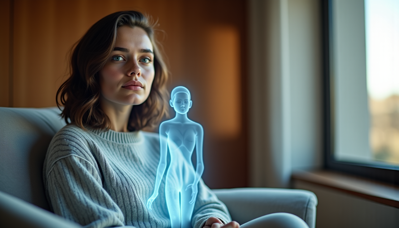 Illustration : pour certains individus, la ligne entre le monde — girlfriend ai : profils compatibles et utilisateurs pour qui ce n'est pas adapté