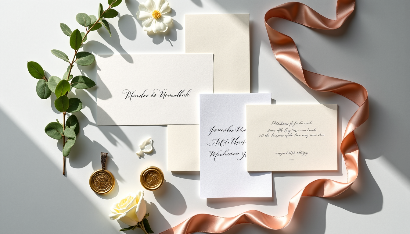 Illustration : e ce qui vous attire, de ce qui — faire-part classiques ou modernes : quelle approche pour votre mariage