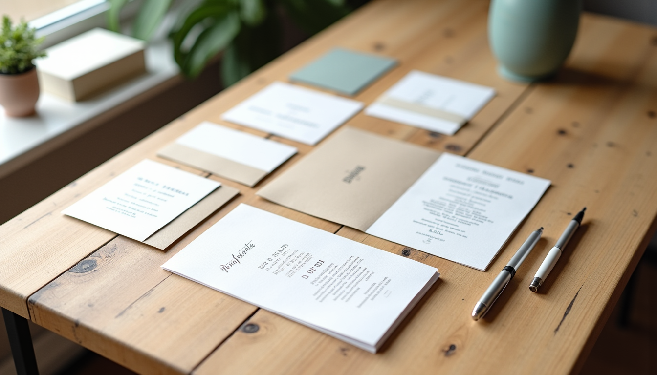 Illustration : chacun de ces éléments représente un coût supplémentaire, — budget faire-part de mariage : prix selon format, finitions et personnalisation