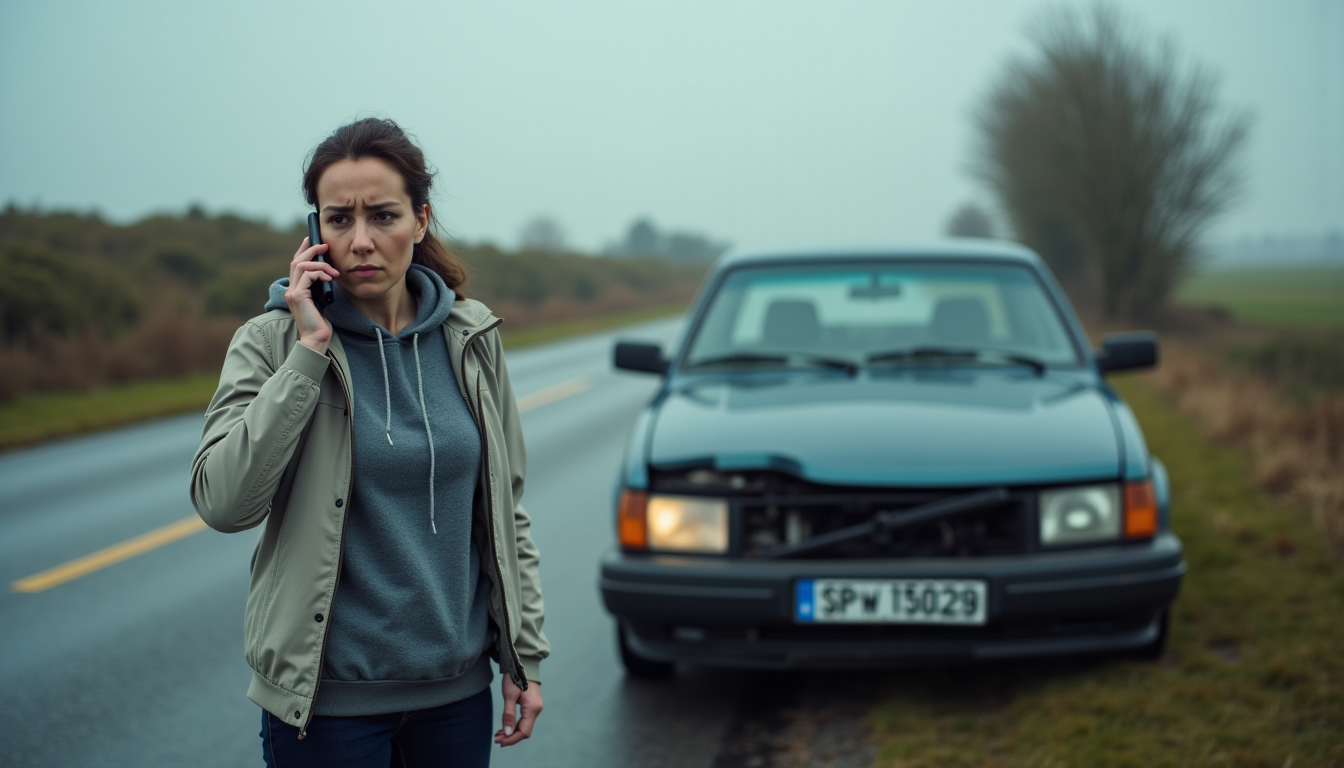 Illustration : un bon dépanneur vous posera des questions claires — réagir face à une immobilisation et contacter un service de remorquage de voiture ?