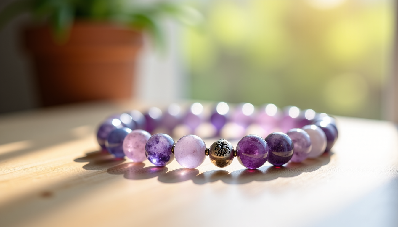 Illustration : « les pierres ne sont pas une solution — bracelet de lithothérapie anti-stress : les pierres indispensables pour apaiser l'anxiété