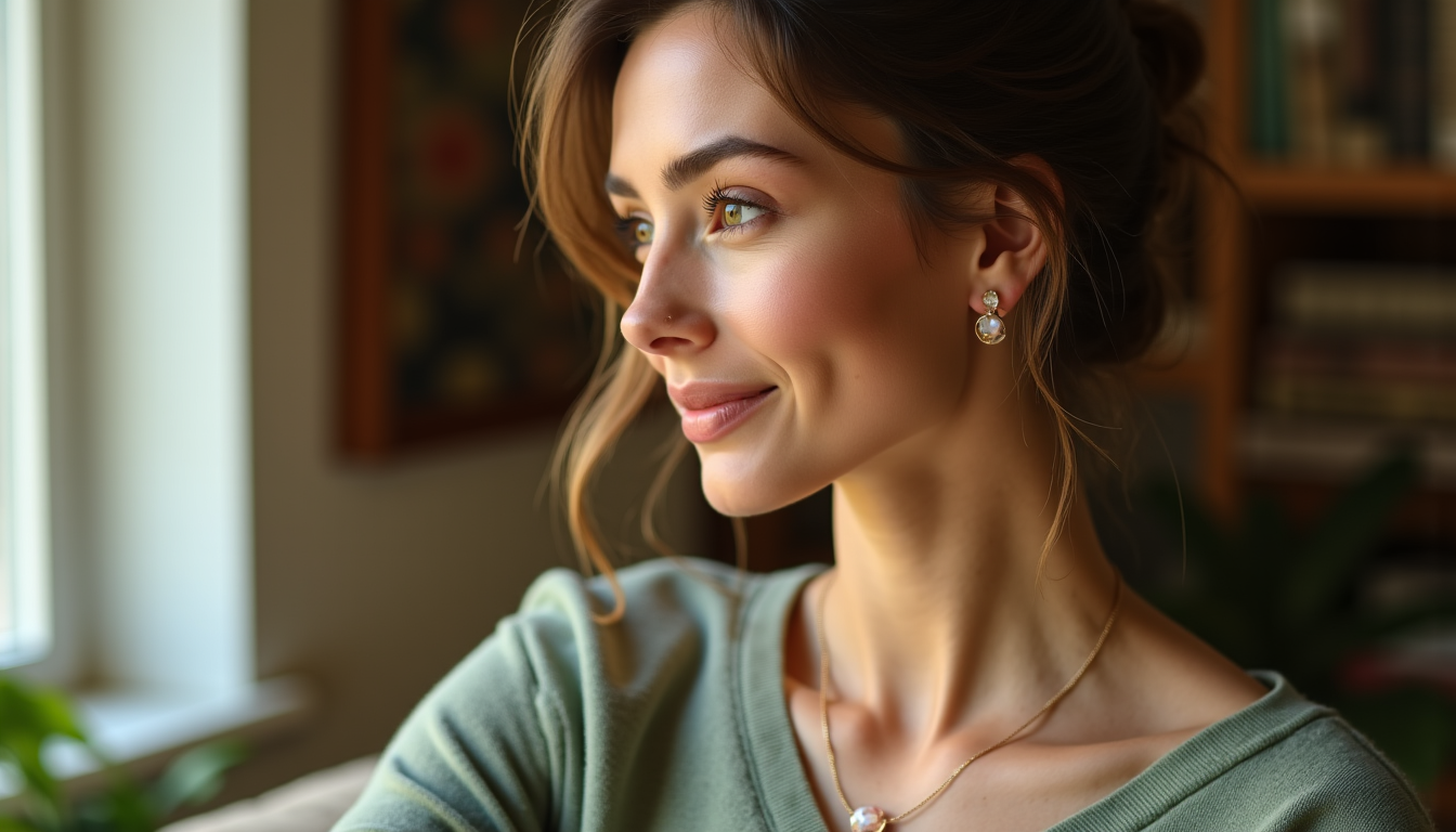 Illustration : ubtile élégance. l'important est de laisser la pierre — bijoux en pierres naturelles qui subliment une tenue au quotidien