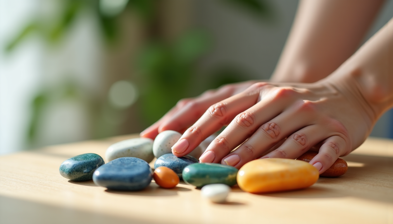 Illustration : l'important est de développer une relation consciente avec — pierres et relaxation : comment créer un rituel de bien-être personnalisé ?