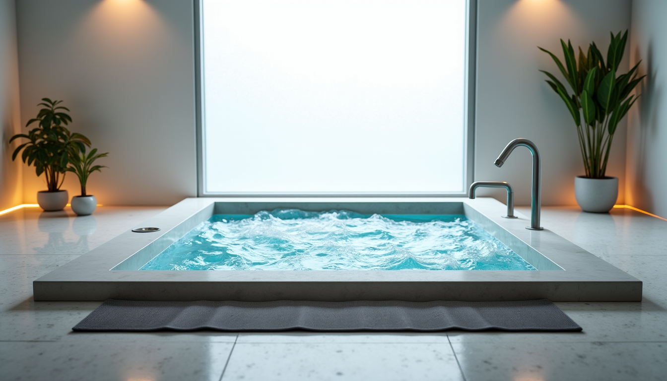 Illustration : enfin, n'oubliez pas l'aspect sécurité. des tapis antidérapants — aménager un espace détente : pourquoi installer un jacuzzi intérieur chez soi