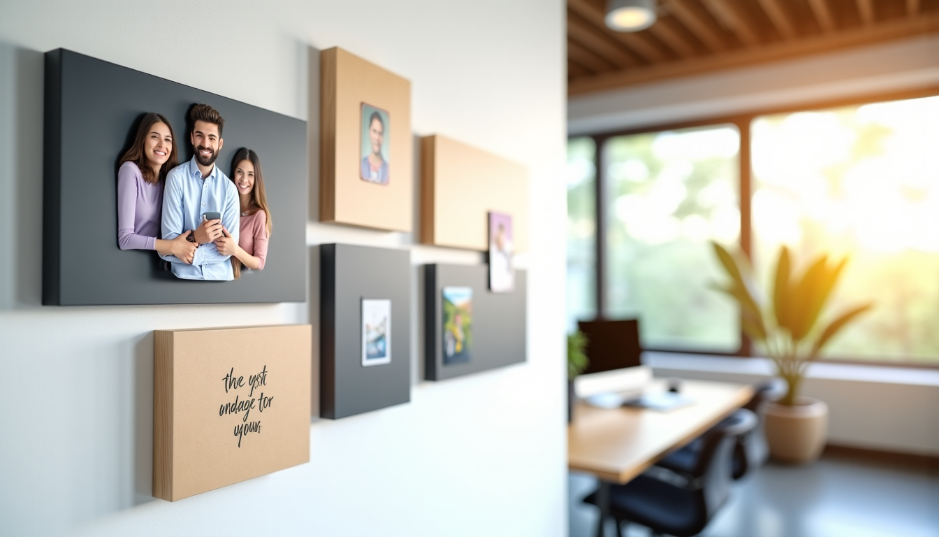 Illustration : eaux d'affichage magnétiques : pour une communication interne — idées de décoration murale entreprise inspirantes pour affirmer votre culture de marque