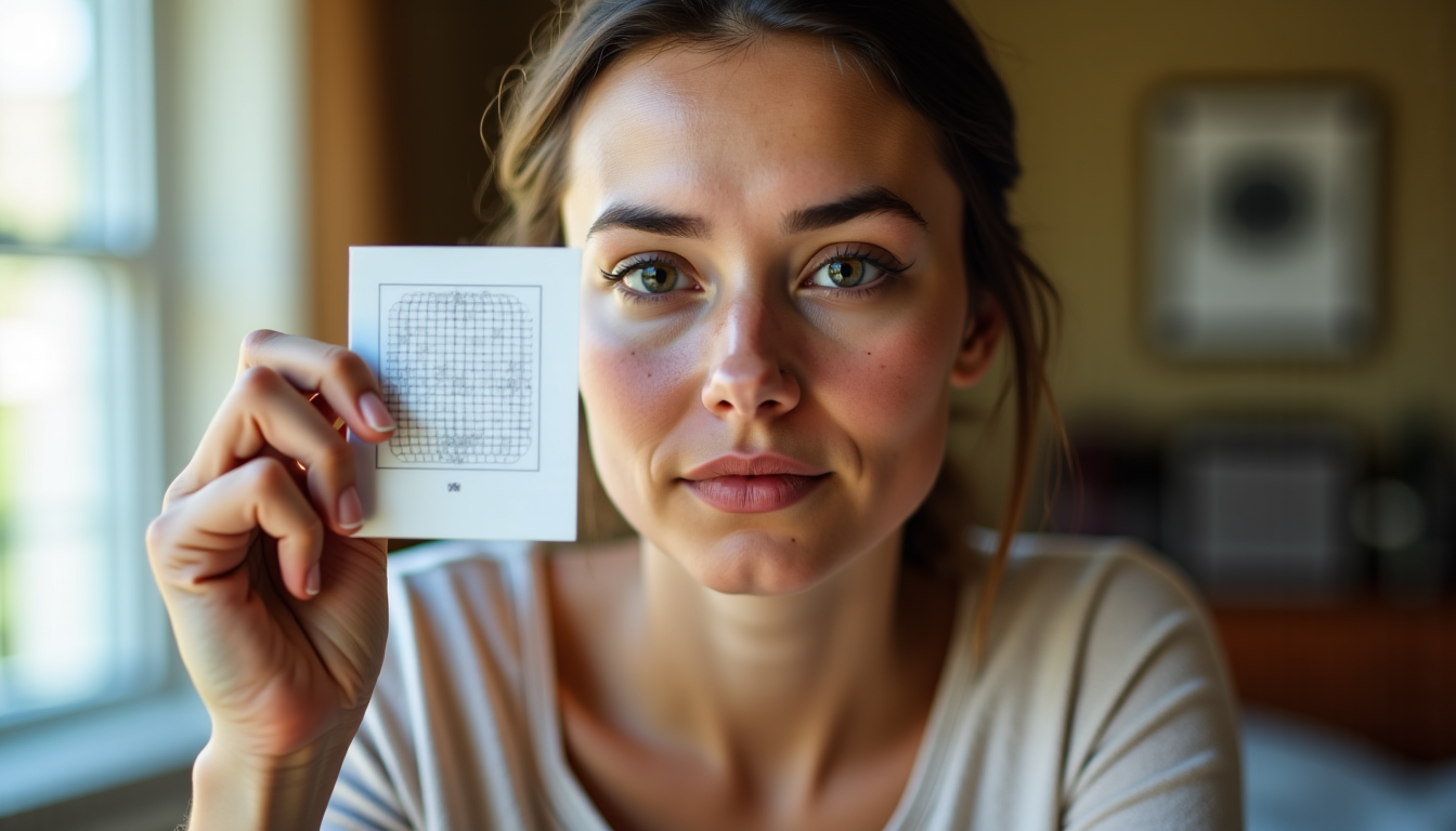 Illustration : réalisez ce test chaque jour pendant au moins — surveiller sa rétine après une éclipse : protocole en 5 étapes