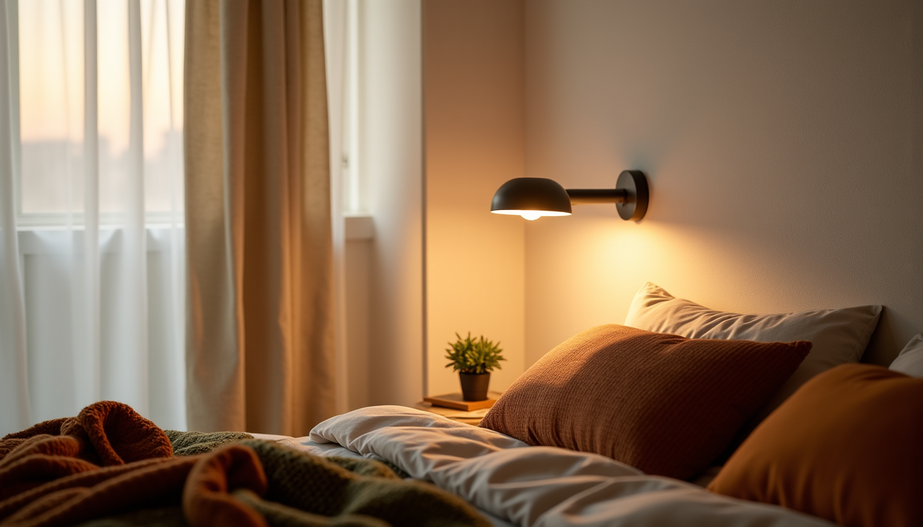 Illustration : l'installation d'une applique murale baladeuse est généralement simple, — adopter l'applique murale baladeuse pour une chambre ultra chaleureuse