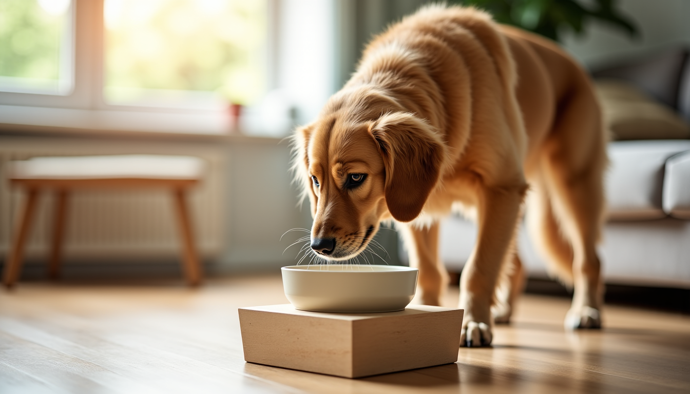 Illustration : pensez également à l'accessibilité de sa gamelle d'eau — soulager l'arthrose du chien : le guide indispensable pour apaiser ses douleurs