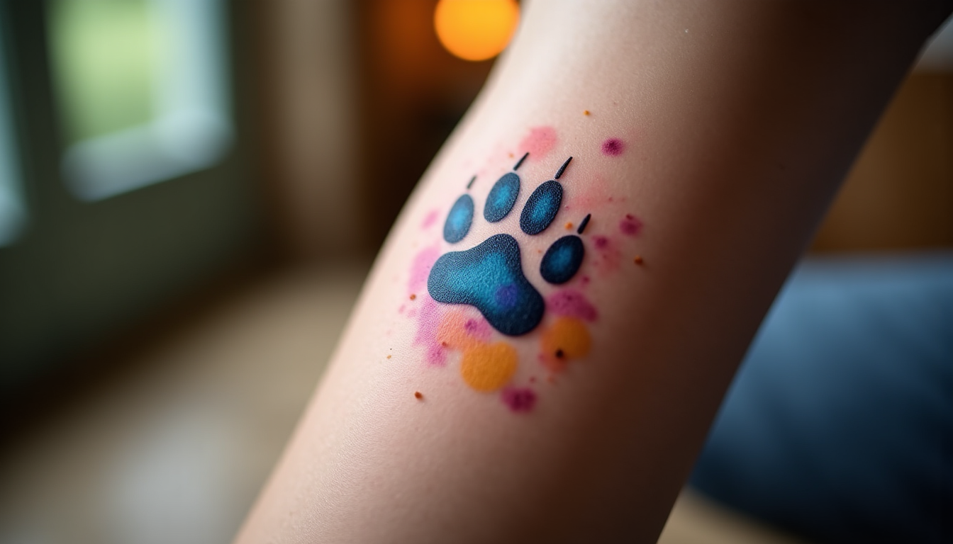 Illustration : chat intègrent d'ailleurs des couleurs vives, notamment dans — signification du tatouage patte de chat : entre douceur, protection et indépendance