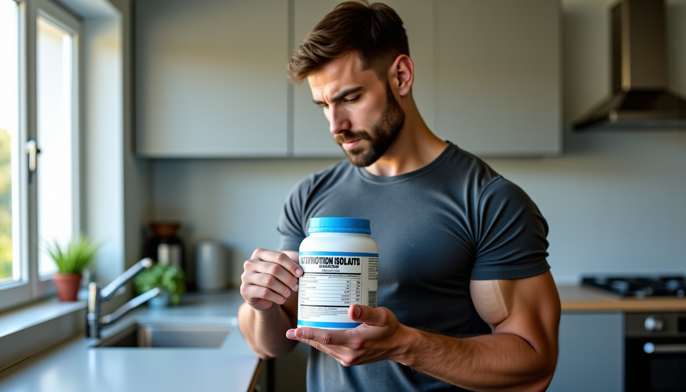 Illustration : vérifiez toujours le profil aminogramme sur l'étiquette du — meilleure whey isolate française : comment choisir un produit de qualité ?