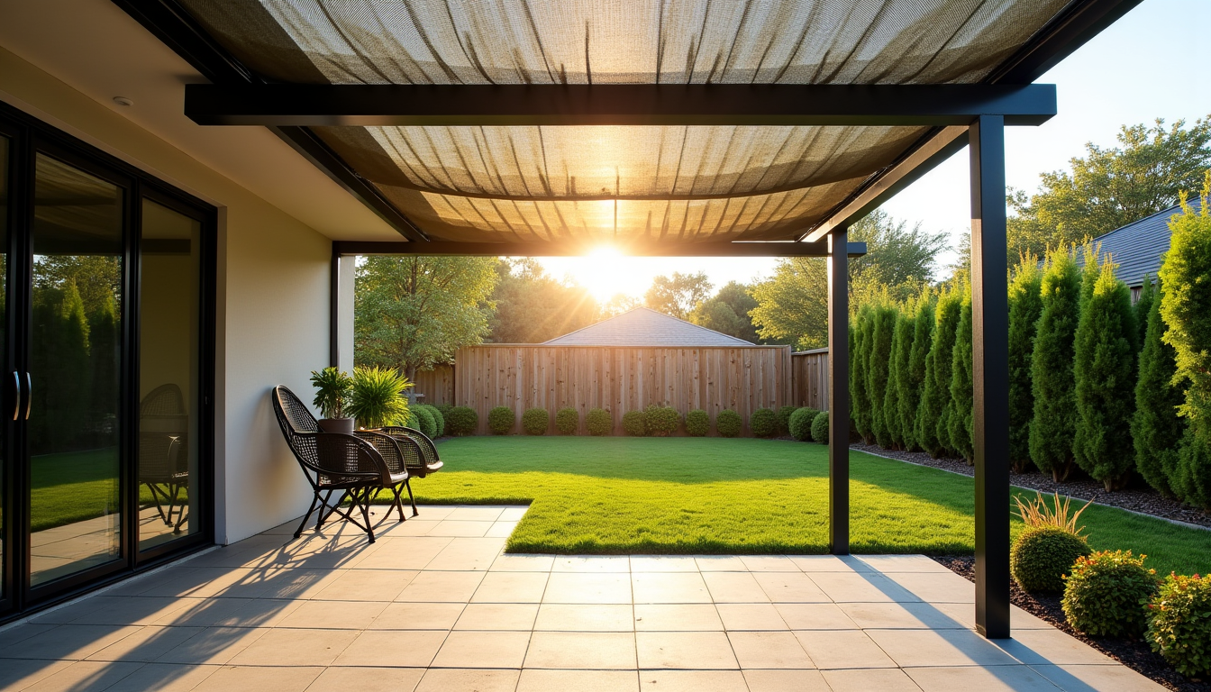 Illustration : une bonne résistance aux uv prolonge non seulement — bien choisir son filet de camouflage pour pergola ?