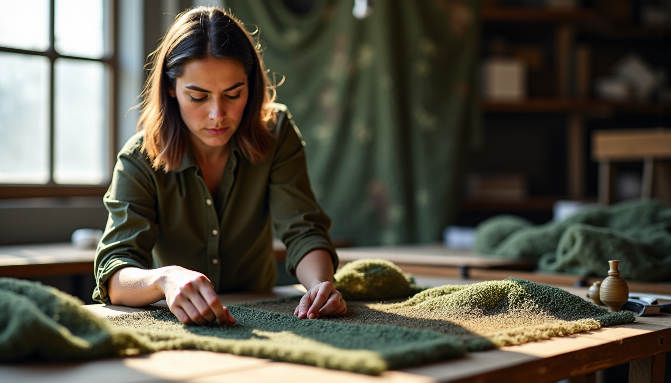 Illustration : ou l'espace à habiller. ajuster selon l'effet drapé — bien choisir son filet de camouflage sur mesure : type, taille et couleur