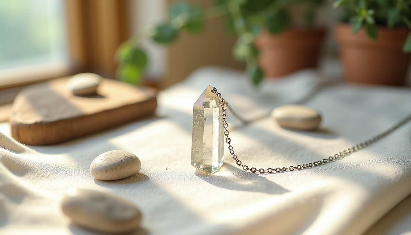 Illustration : nt utilisés pour diriger l'énergie, les cristaux en — crystal healing necklace : découvrez les différents types de colliers en cristaux