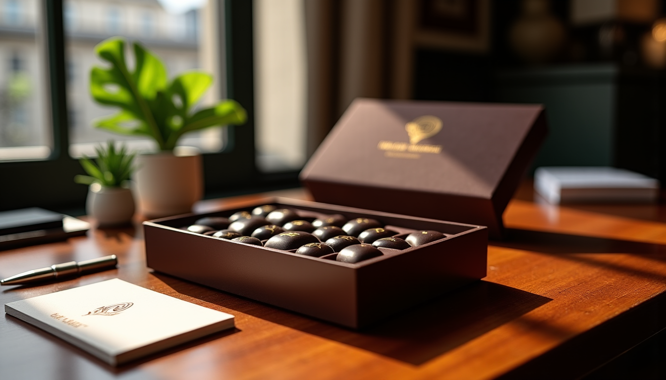cadeaux d'affaires : pourquoi choisir l'excellence d'un chocolatier français — me. les options de personnalisation, souvent disponibles, ajoutent