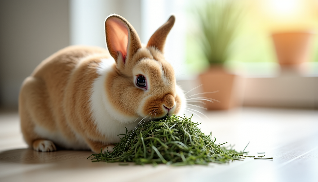 Illustration : cette approche permet à votre lapin de s'habituer — passer au foin de crau aop pour son lapin : méthode en 5 étapes