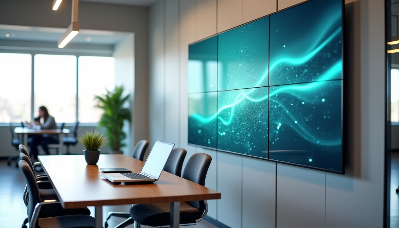 Illustration : en fonction de l'emplacement et de l'usage prévu, — choisir un mur d'images led pour optimiser la communication en entreprise ?