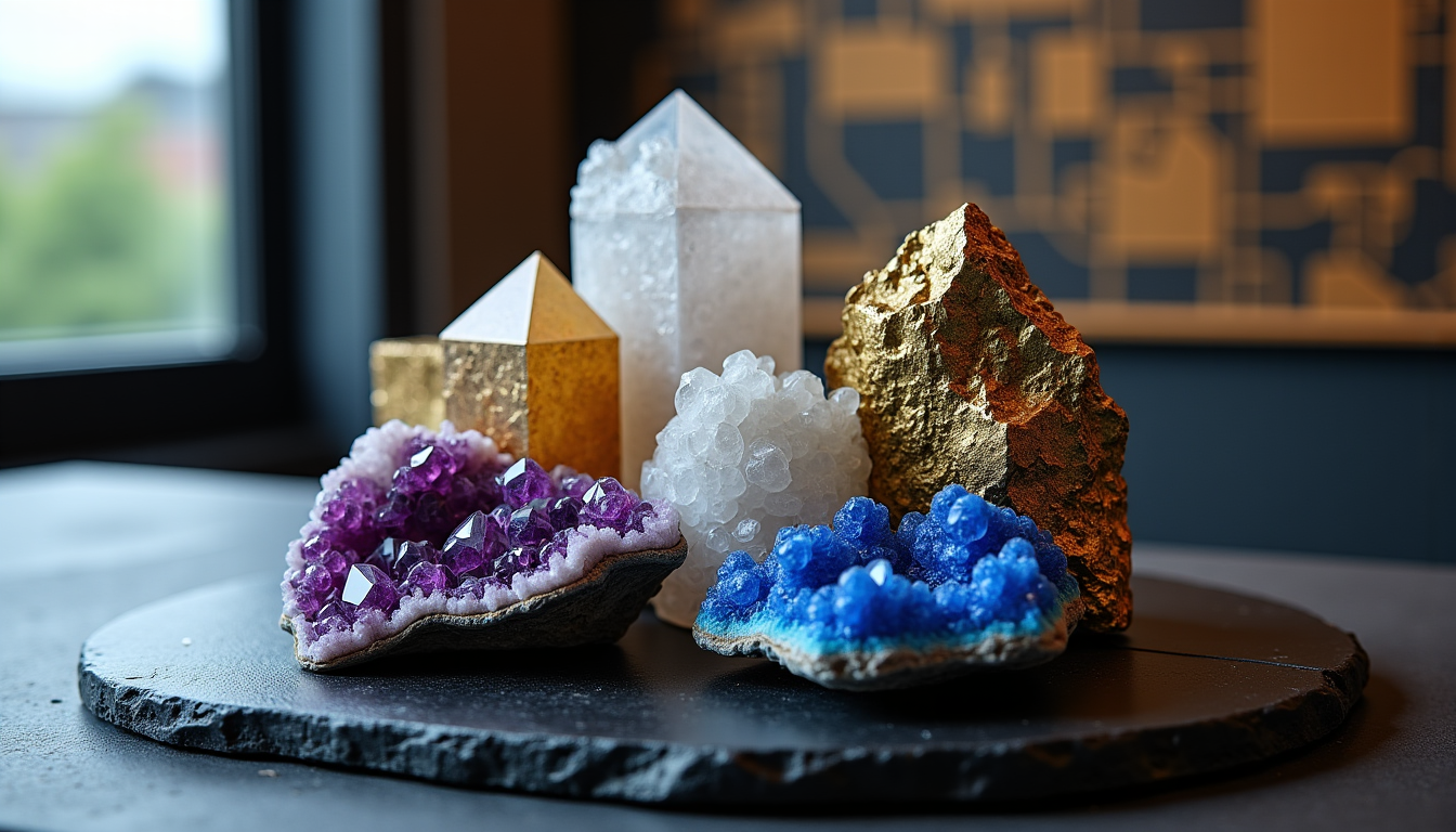 Illustration : les minéraux sont également essentiels dans de nombreuses — histoire et trésors de la terre : ce que nous enseigne revista minerales