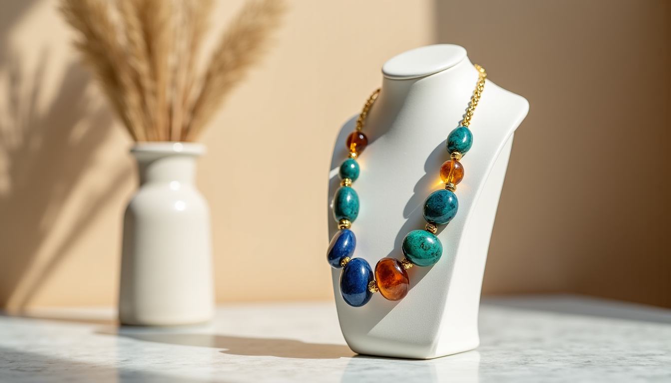 Illustration : sélectionner le collier parfait, que ce soit pour — plus beaux modèles de colliers en pierres naturelles à offrir ou à s'offrir