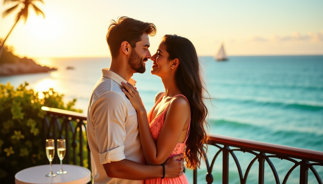 Illustration : le romantisme se niche souvent dans les petites — évasion romantique : secrets d'un voyage de noces réussi