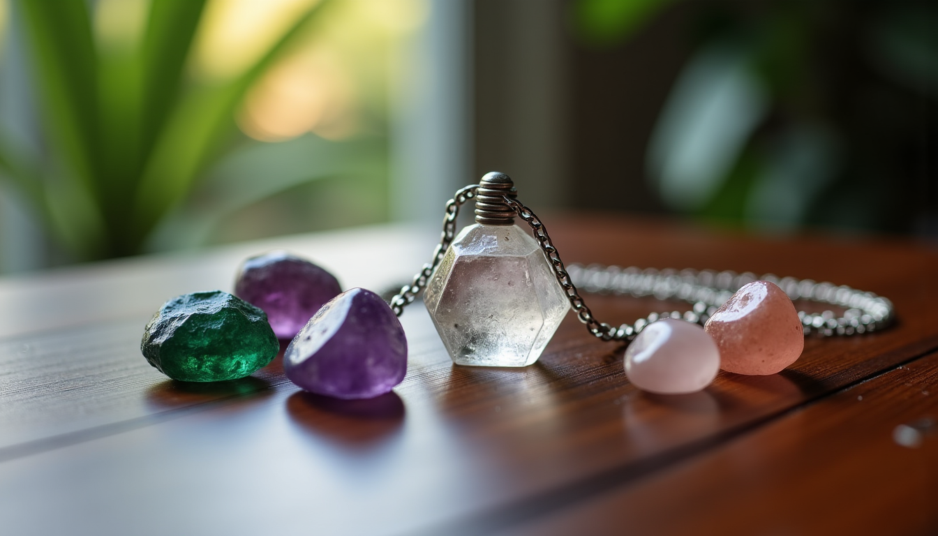 Illustration : fier et de recharger d'autres cristaux. la diversité — entretenir son crystal healing necklace ?