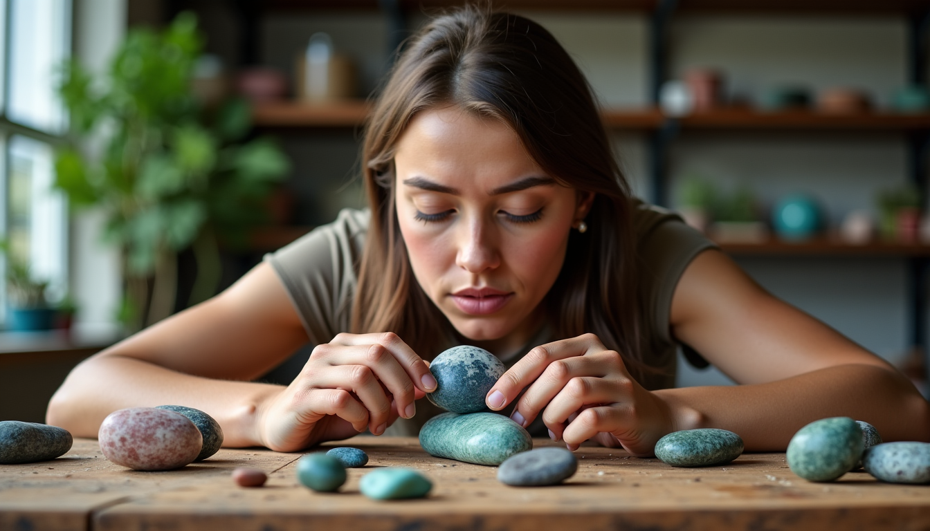 Illustration : pierres précieuses ou semi-précieuses de valeur et doit — reconnaître de véritables piedras de litoterapia ?
