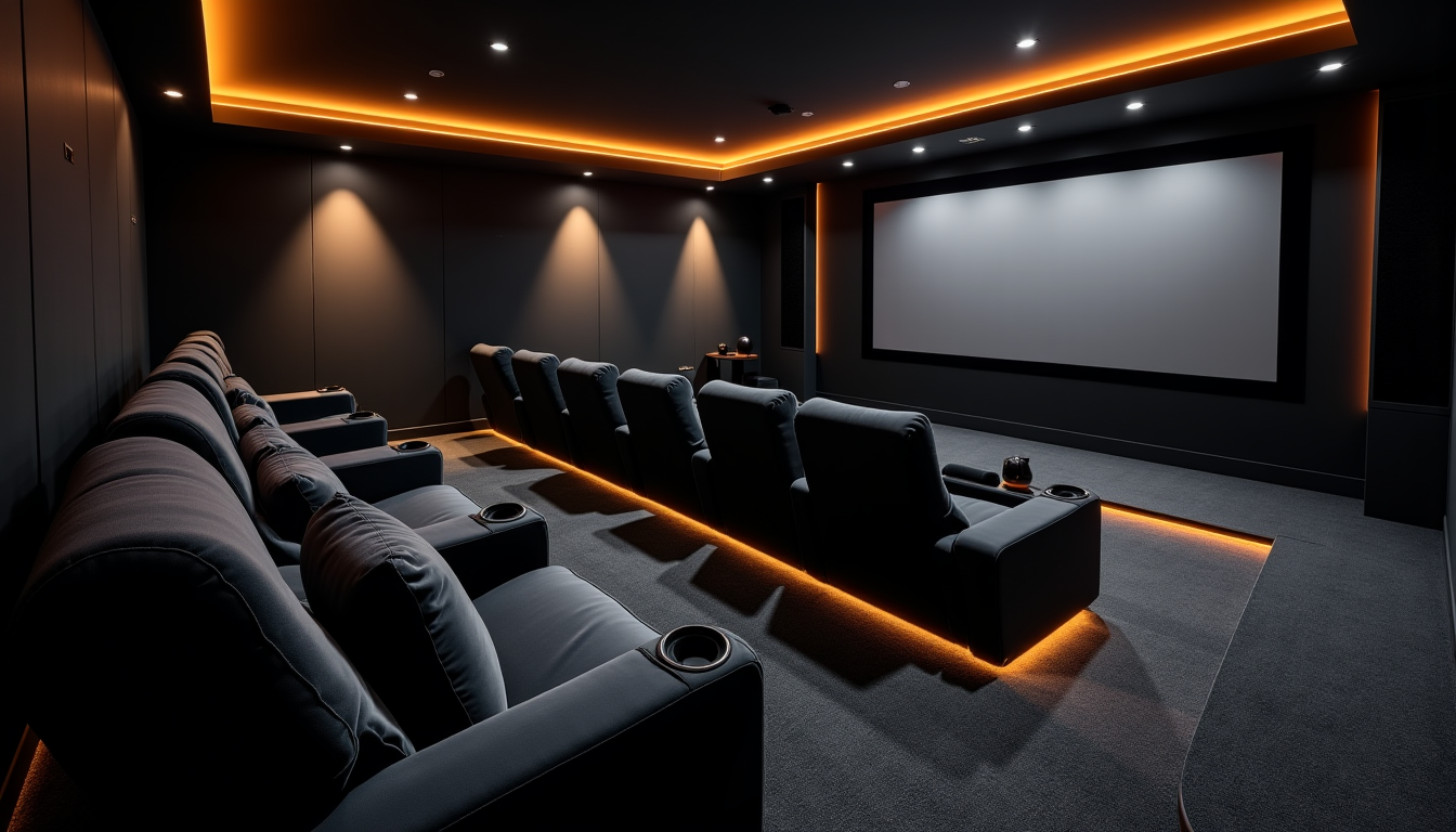 Illustration : enfin, l'ambiance lumineuse est déterminante. les lumières dimmables — choisir votre stratégie de home staging pour salle dédiée avec changetoninterieur.com