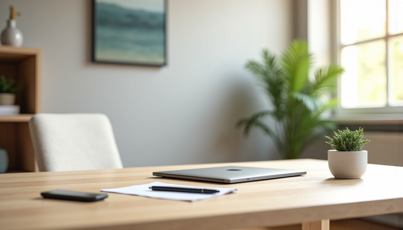 Illustration : au-delà de la dépersonnalisation, il est essentiel de — valoriser son bureau avant vente : critères de dépersonnalisation avec changetoninterieur.com