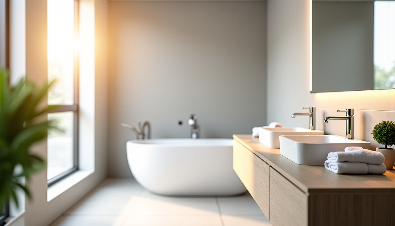 Illustration : un bon éclairage peut métamorphoser une salle de — préparer sa salle de bain pour la vente : par où commencer avec changetoninterieur.com