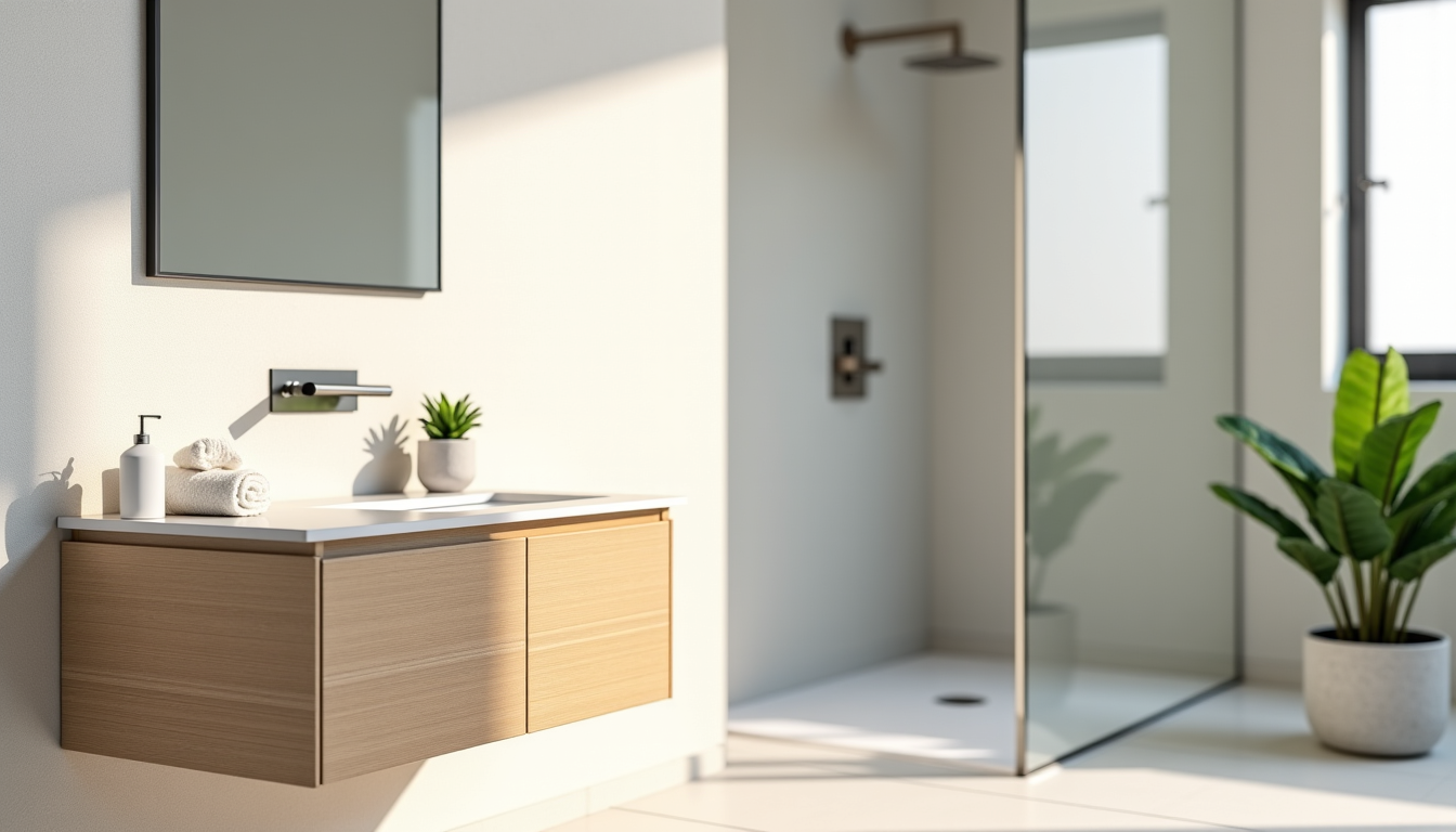 évaluer la qualité d'une mise en scène de salle de bain avec changetoninterieur.com — ivent être rangés, les surfaces dégagées pour donner