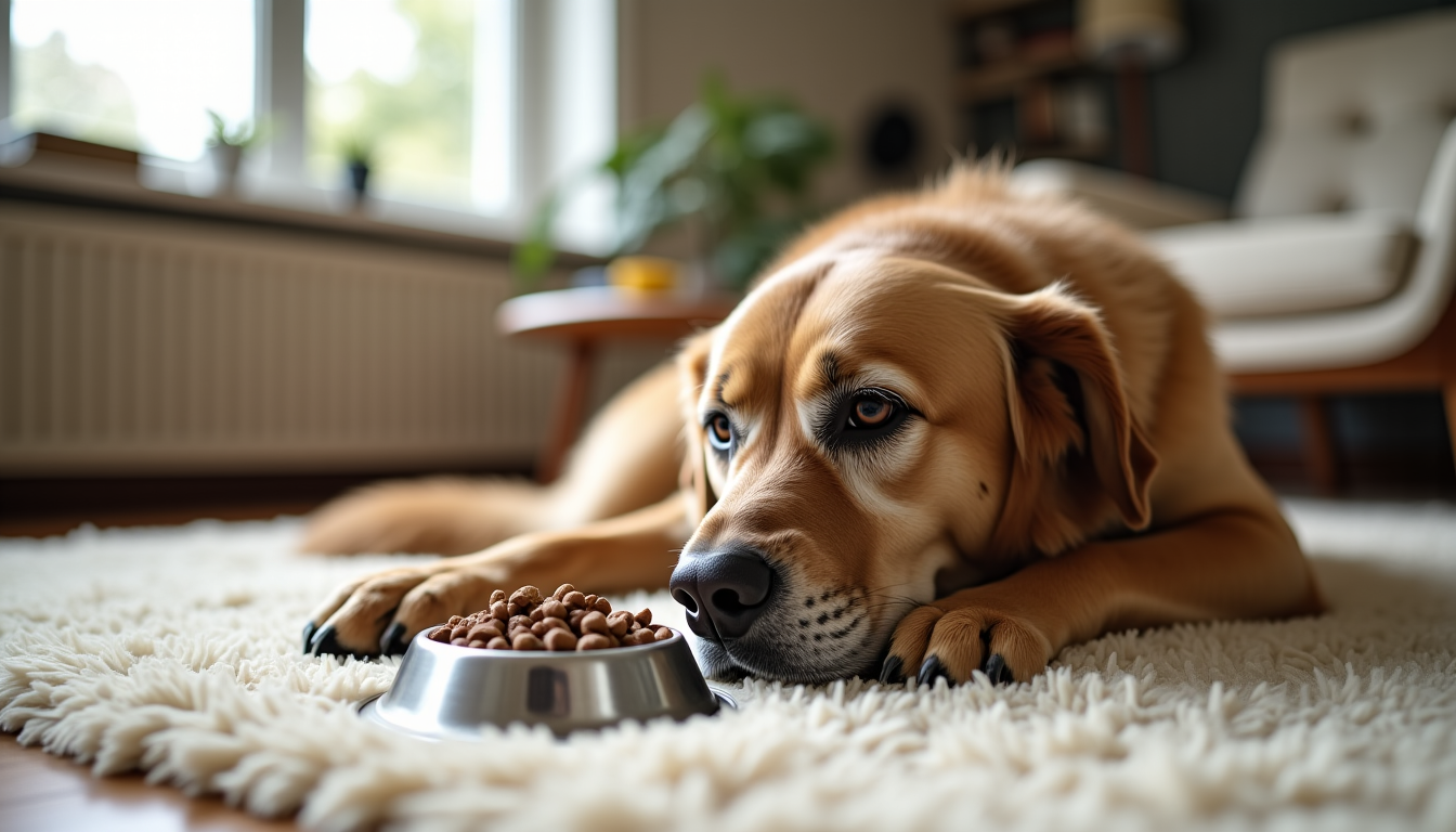 Illustration : si votre chien reçoit trop de friandises ou — mon vieux chien ne mange plus : les causes possibles