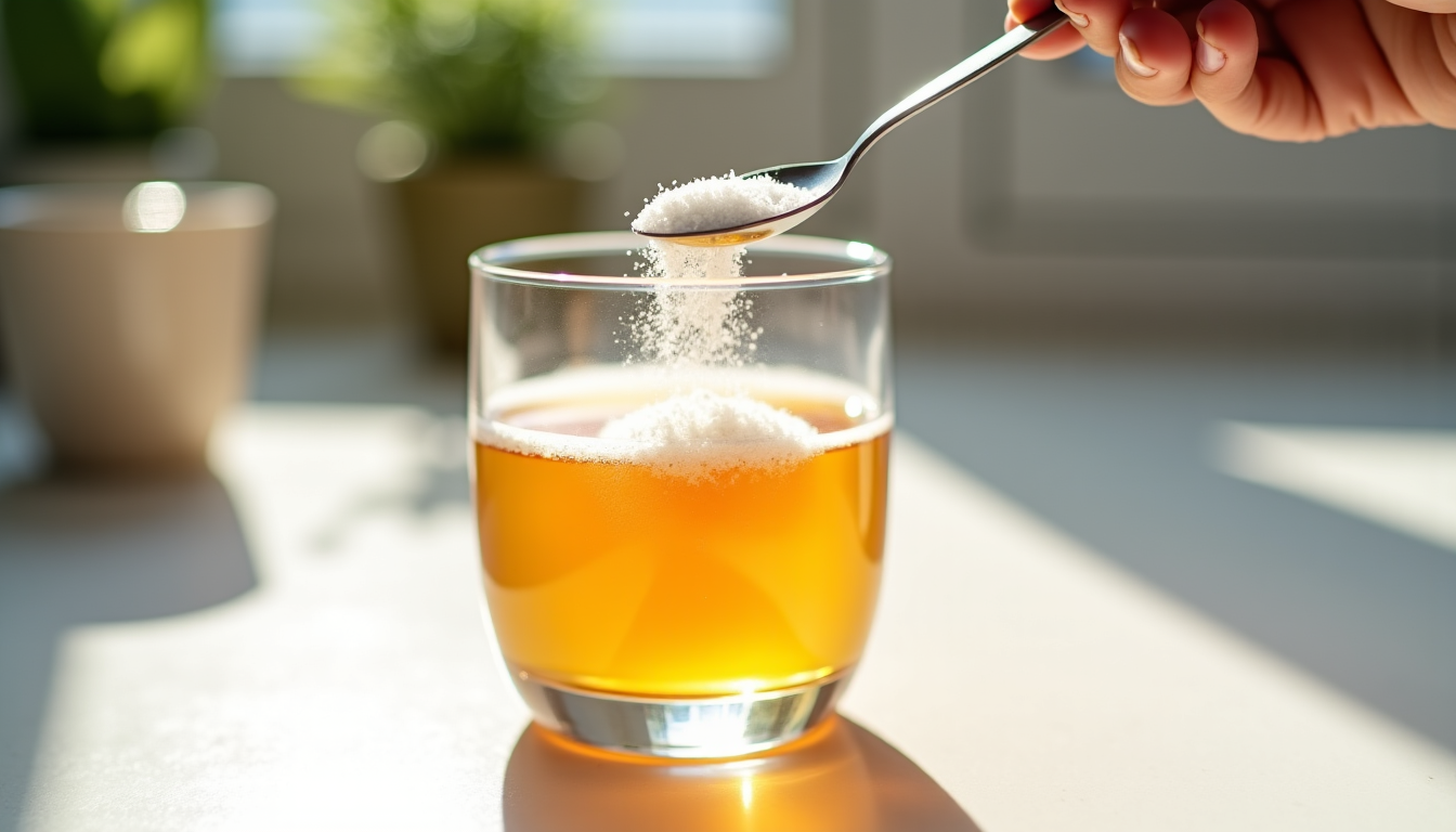 Illustration : certaines personnes préfèrent l'intégrer à leur boisson du — glycine cristallisée pure à 99,9% : le guide ultime pour optimiser vos apports