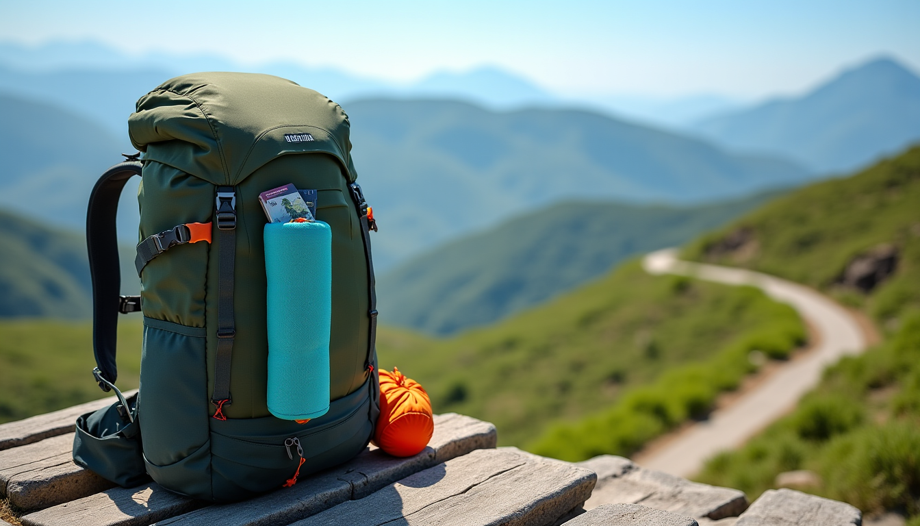 organiser un voyage sur mesure avec un petit budget — un sac à dos bien organisé et léger