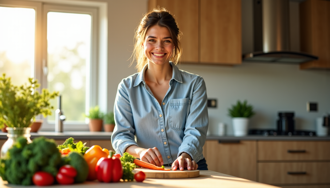 Illustration : l'alimentation est un pilier de la santé familiale, — conseils pratiques pour simplifier la vie de maman