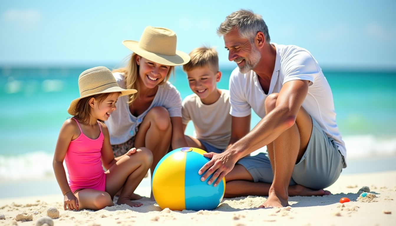 Illustration : "les meilleures vacances en famille ne sont pas — organiser des vacances en famille sans stress ?