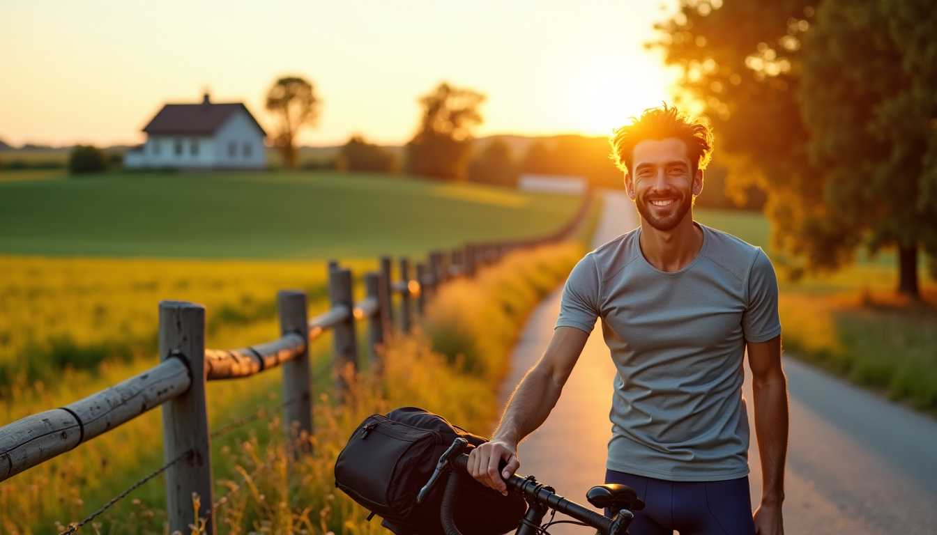 Illustration : la récupération est aussi essentielle que l'effort. accordez-vous — voyager à vélo en toute sécurité cet été ?