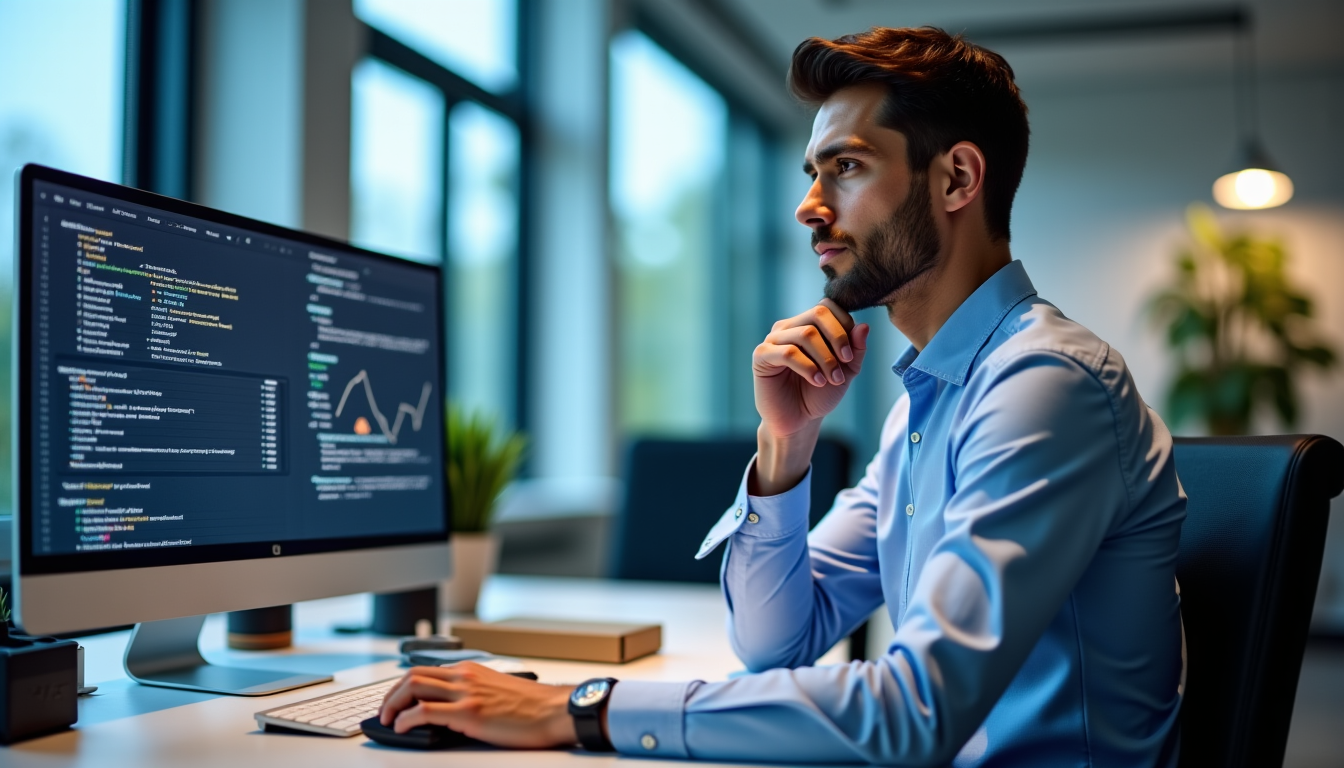 Illustration : le consultant analyse la densité des liens, la — choisir julien jimenez comme consultant seo : crawl budget, logs et 4 autres critères