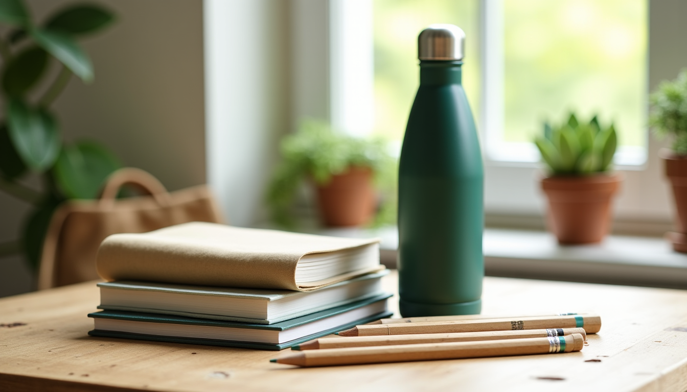 Illustration : ologique ou des fournitures scolaires écologiques complètent cette — meilleurs cadeaux écoresponsables à offrir