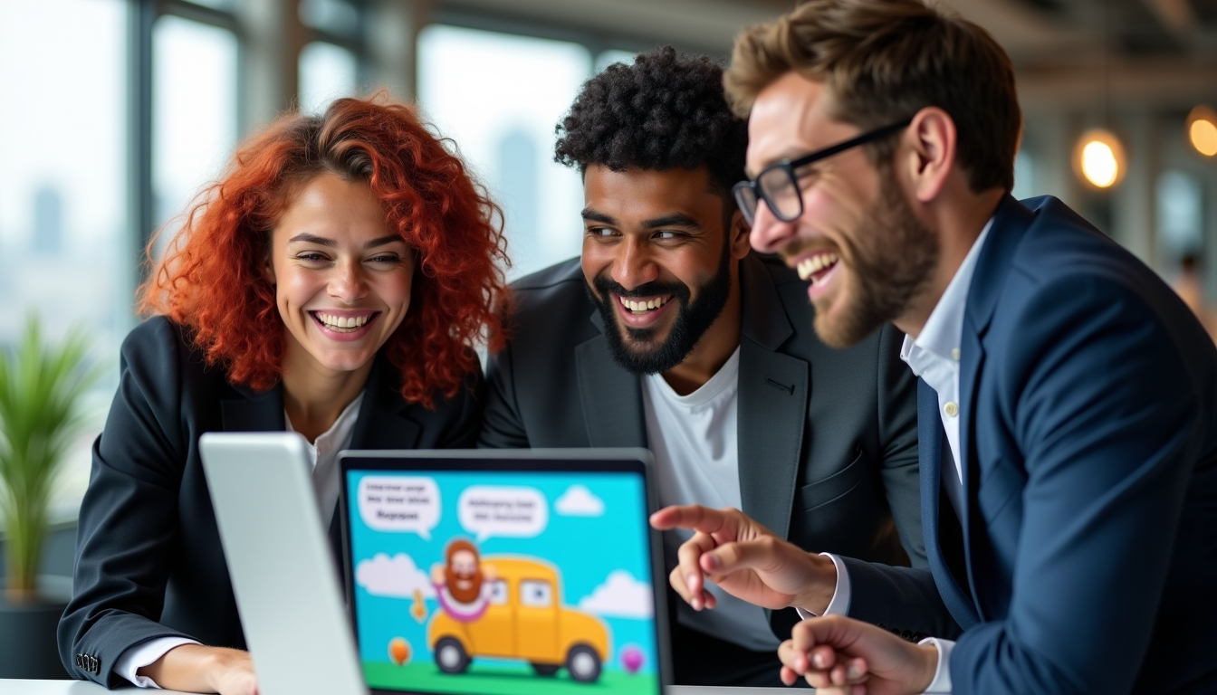 Illustration : créer un jeu satirique efficace pour une startup — fintech, agritech, web3 : quelles startups profitent du jeu satirique