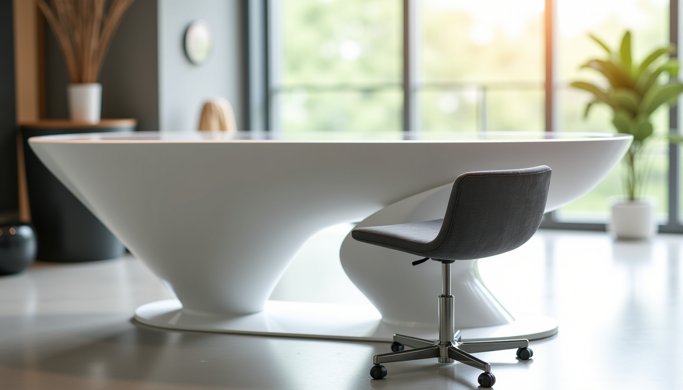 Illustration : le tabouret fourni avec la table ou choisi — table headspa : le choix idéal pour un salon moderne