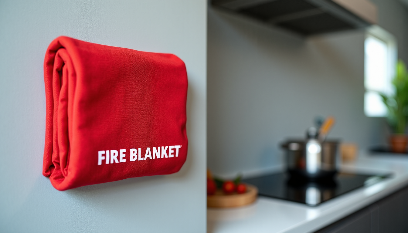 Illustration : une couverture anti-feu est idéale pour éteindre un — sécurité incendie : les 3 outils indispensables à avoir