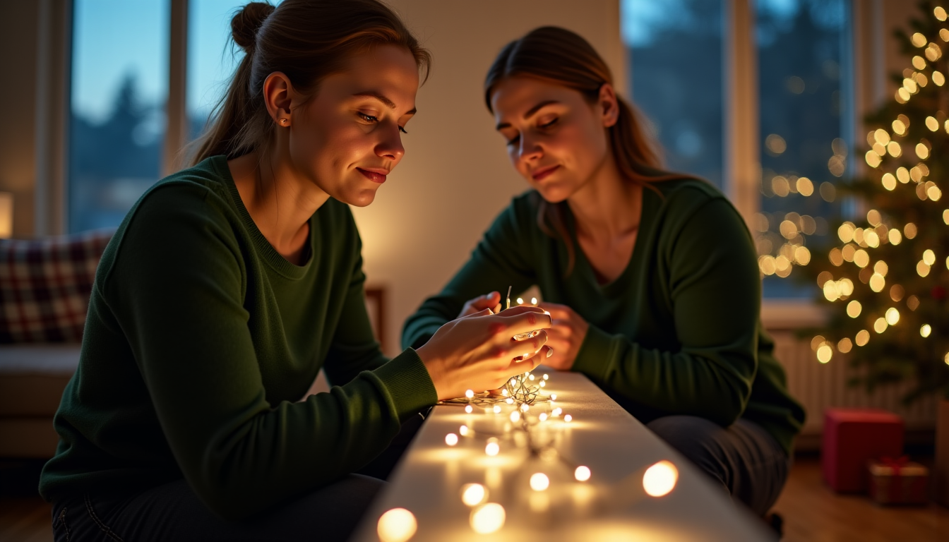 Illustration : les pour qu'ils soient le plus discrets possible — installer sa décoration de noël lumineuse : méthode en 7 étapes
