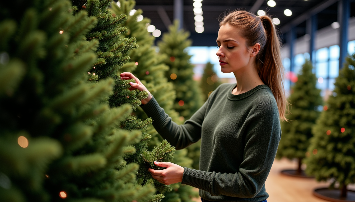 Illustration : pour évaluer la densité, n'hésitez pas à observer — choisir son sapin artificiel : hauteur, densité et réalisme