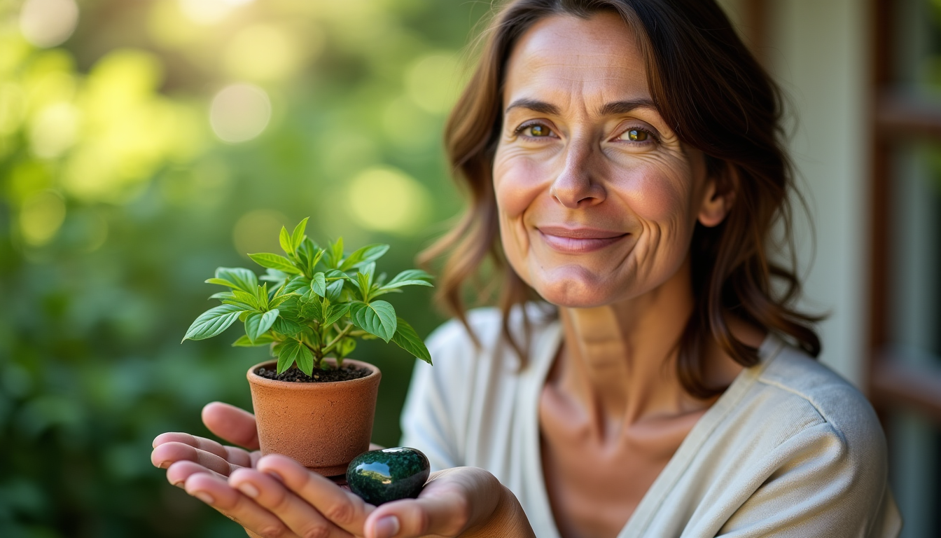 Illustration : cette sagesse ancestrale rappelle l'importance d'une alimentation saine, — plantes et minéraux : le geste simple pour votre santé après 40 ans