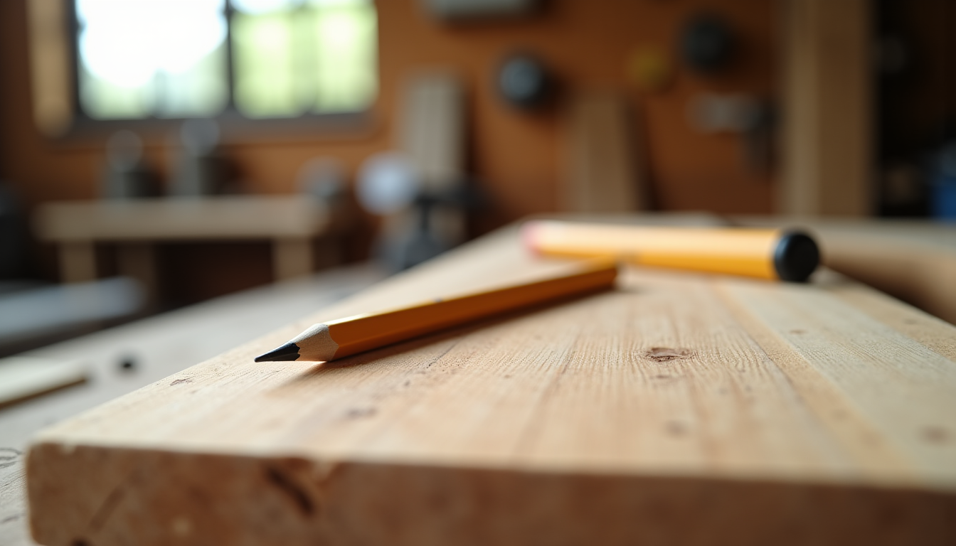 Illustration : un simple crayon de charpentier, plus résistant que — outils avoir dans une première boîte à bricolage ?