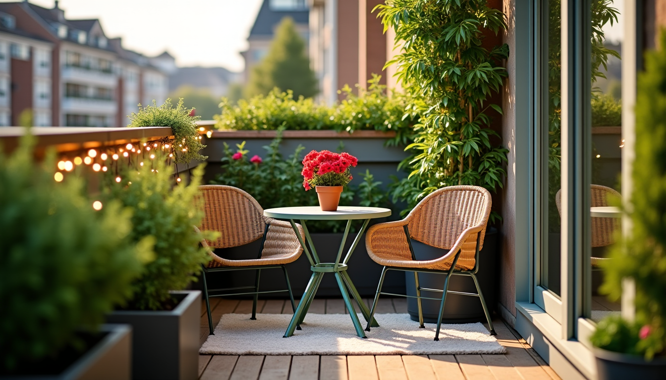 Illustration : "un petit balcon n'est pas une contrainte, mais — aménager un petit balcon pour en profiter toute l’année ?