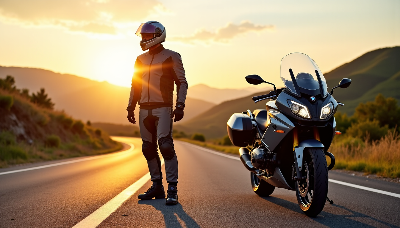 Illustration : en choisi assure une protection complète des membres — univers moto : l'accessoire indispensable pour rouler sûr