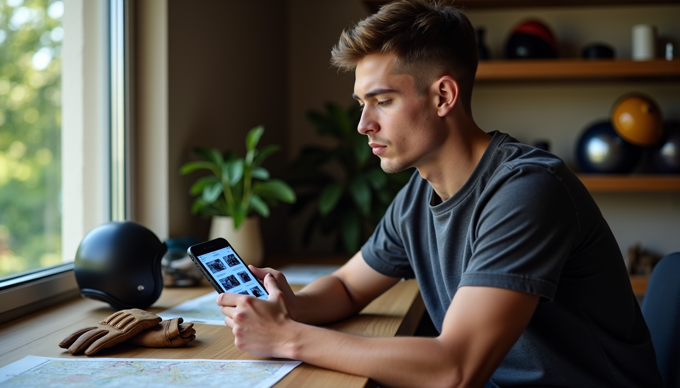 Illustration : acheter d'occasion demande un peu plus de temps — univers moto et accessoires : le secret pour payer moins cher