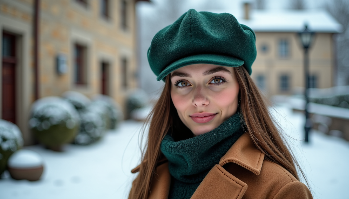 Illustration : tant une touche rétro et élégante, idéale pour — chapeau porter en hiver ? les modèles tendance pour femme