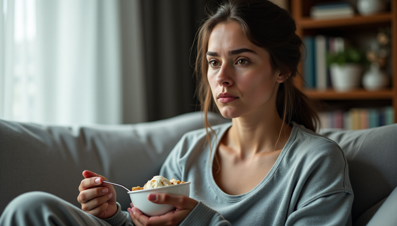 Illustration : vous souffrez probablement d'alimentation émotionnelle si vous mangez — traiter l'alimentation émotionnelle est essentiel pour une perte de poids réussie ?